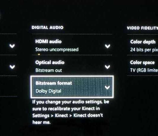 L’update di marzo alla dashboard di Xbox One introdurrà il supporto al Dolby Digital 5.1 Xbox One impostazioni audio Dolby Digital