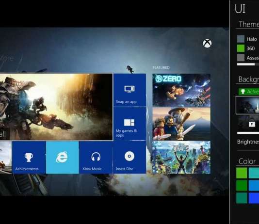 Dashboard Prototype Xbox One