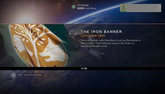 Iron banner Destiny