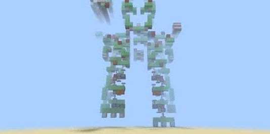 Minecraft: robot gigante pilotato dall’interno mostrato in un video