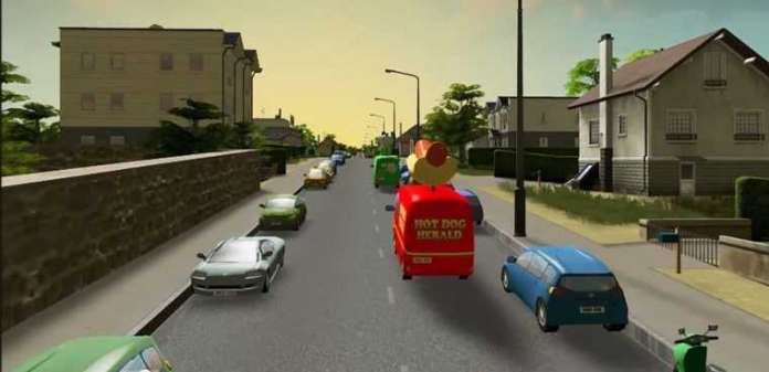 cities skyline visuale in prima persona