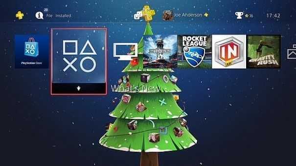 playstation-4-tema-natalizio