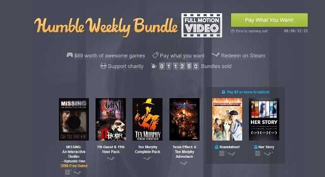 Humble Bundle Full Motion Video