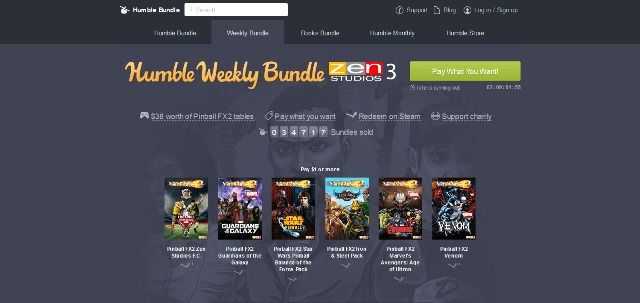 Humble Bundle Pinball3