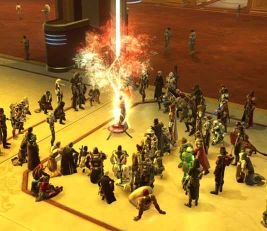 Star Wars The Old Republic: i giocatori organizzano una veglia per Carrie Fisher, ecco le foto