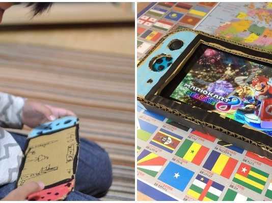 Padre regala al figlio una Nintendo Switch di cartone con una sorpresa all’interno Nintendo Switch