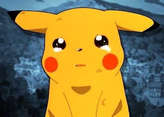 pikachu piange