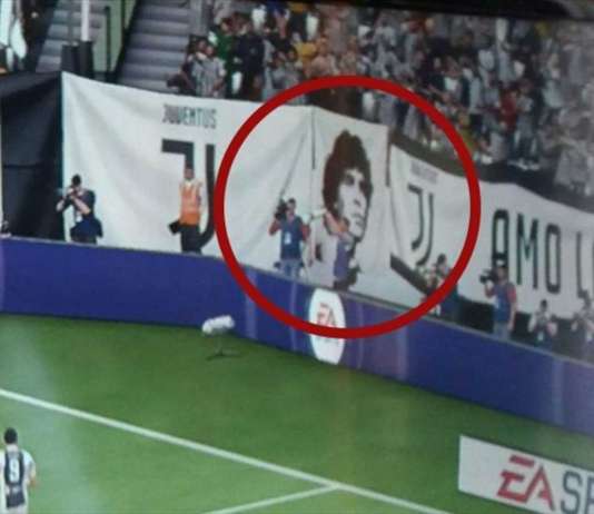 Maradona infuriato con EA, in FIFA 18 il suo volto appare nella curva della Juve! FIFA 18
