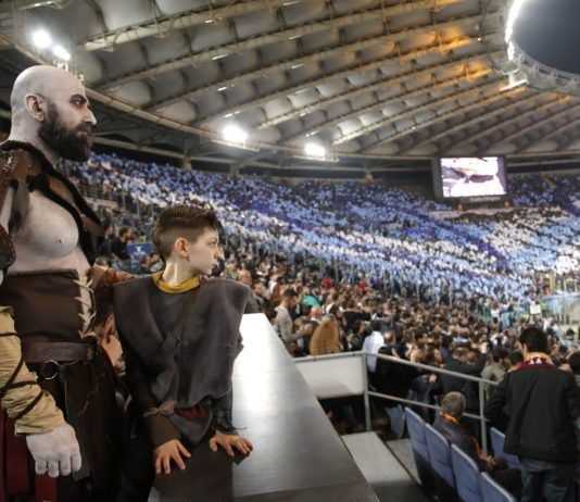 God of War: Due spettatori speciali al Derby di Roma! God of War