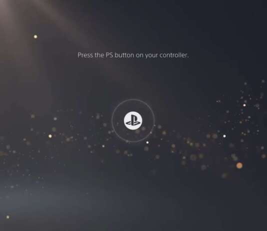PlayStation 5 Start Screen
