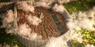 Attacco dei Giganti Shiganshina mappa Minecraft