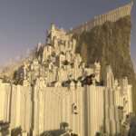 Minecraft: ecco Minas Tirith de Il Signore degli Anelli, con Ray Tracing incluso Minecraft Middle-Earth Il Signore degli Anelli Minas Tirith