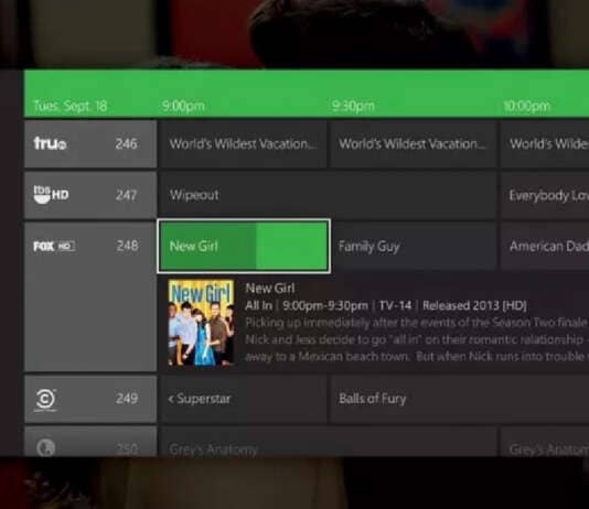 Xbox OneGuide TV