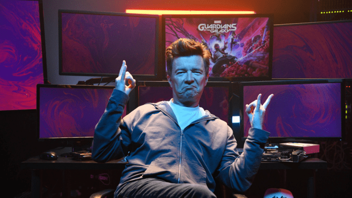 Rick Astley Guardians of the Galaxy Rickroll Never Gonna Give You Up