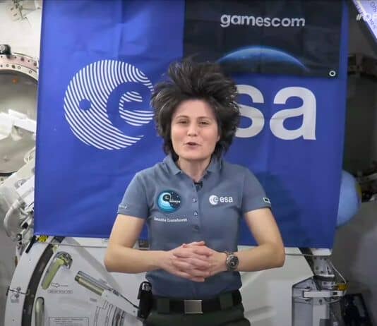 Samantha Cristoforetti elogia i videogiochi alla Gamescom 2022 con un video dalla Stazione Spaziale Internazionale! Samantha Cristoforetti Gamescom 2022