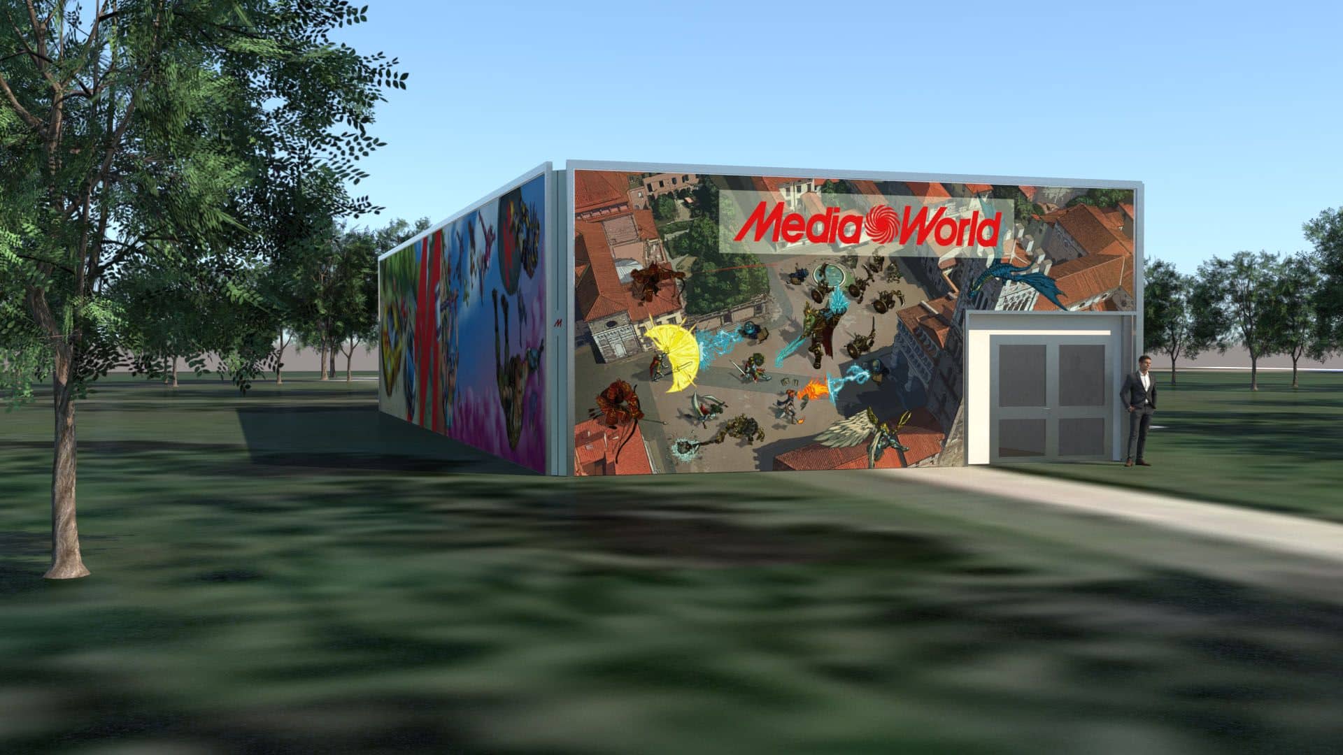 Lucca Comics 2022 Padiglione GameTime MediaWorld AK Informatica NVIDIA 2