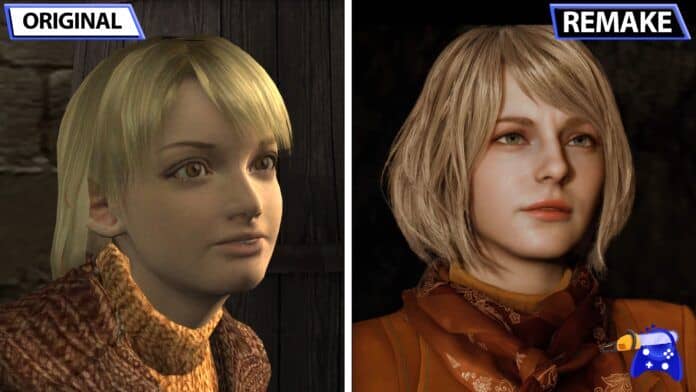 Resident Evil 4 Remake confronto con Resident Evil 4 originale Capcom Ashley Graham