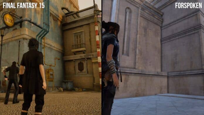 Forspoken vs Final Fantasy 15 analisi Digital Foundry PlayStation 5 PS5