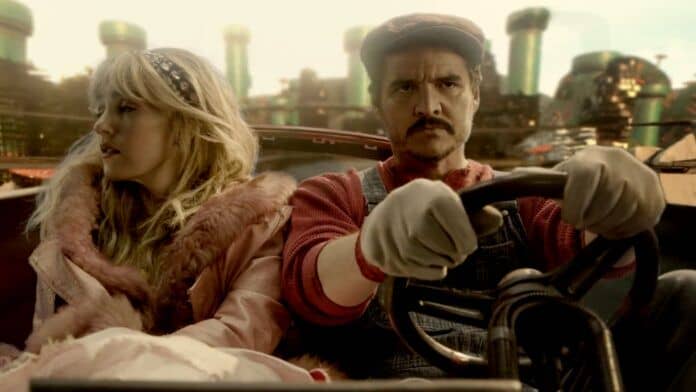 super mario klart the last of us Pedro Pascal