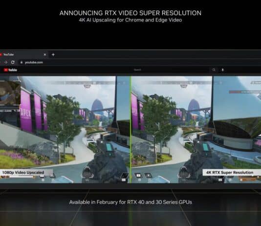 NVIDIA RTX Video Super Resolution