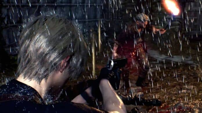 resident evil 4 remake capcom rain pioggia resident evil 4 remake capcom rain pioggia