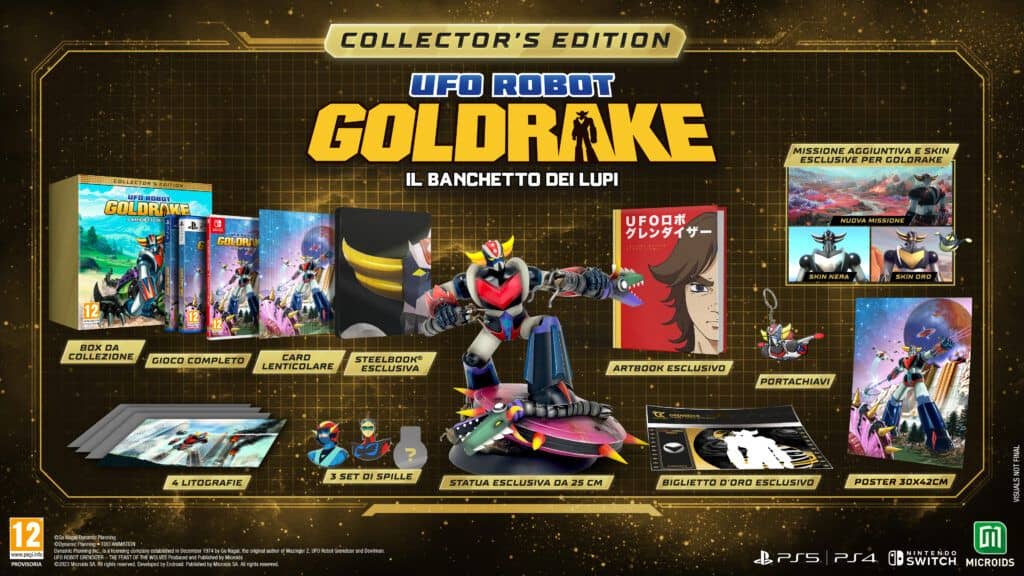 ufo robot goldrake il banchetto dei lupi collector edition