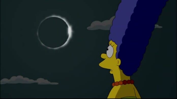 eclissi solare marge simpson