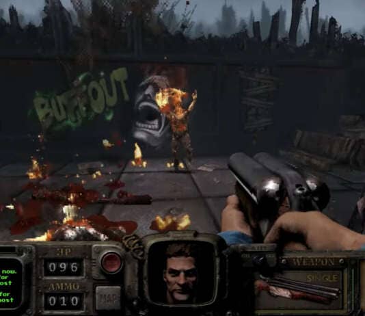 Fallout Bakersfield: trailer completo per la mod total conversion di DOOM. Data di uscita nel 2027 fallout bakersfield mod fps gzdoom trailer doom total conversion