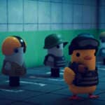 Escape from Duckov screenshot con personaggio-anatra armato in azione