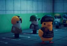 Escape from Duckov screenshot con personaggio-anatra armato in azione