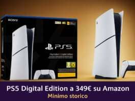 Offerta PS5 Digital Edition a 349 euro su Amazon, minimo storico per il Black Friday