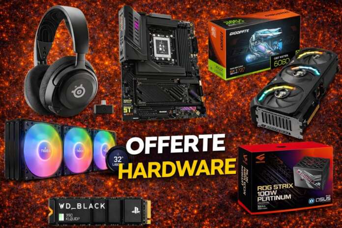 Offerte Amazon su hardware PC con GPU, SSD e componenti gaming